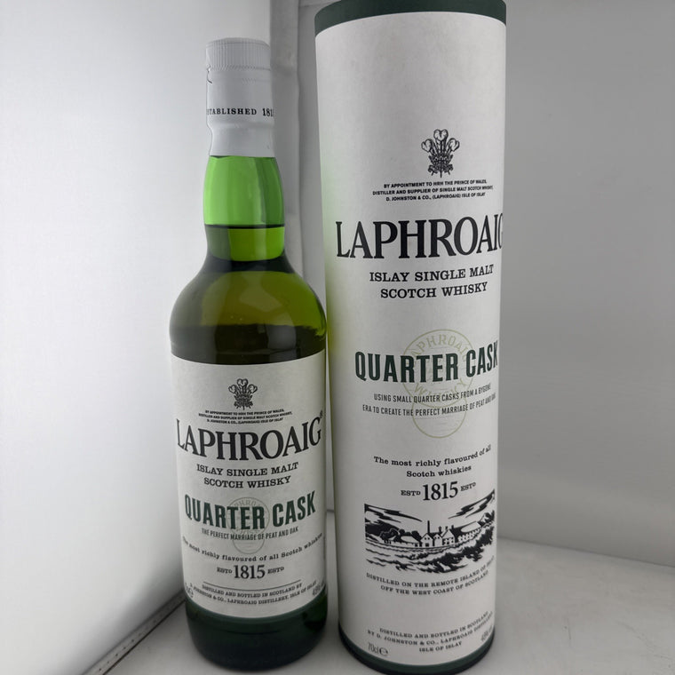 Laphroaig Quarter Cask Islay Single Malt Scotch Whisky 70cl 48% ABV With Tube