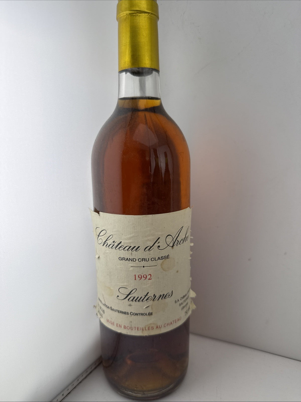 1992 Château d’Arche Grand Cru Classé Sauternes 75cl Dessert Wine