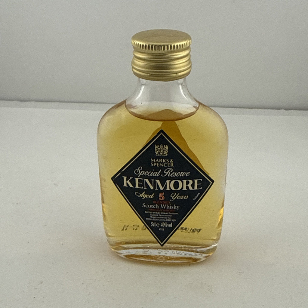 Kenmore 5 Year Old Blended Scotch Whisky Miniature 5cl M&S Full