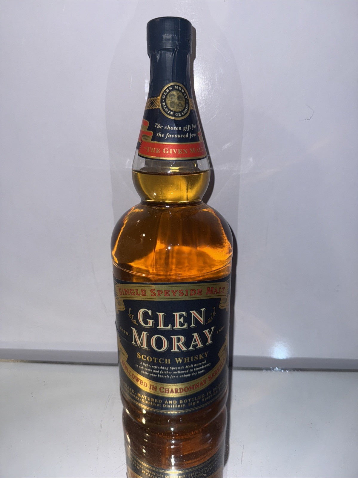 Glen Moray 12 Year Old Single Malt Scotch Whisky 1990s Bottle 1L