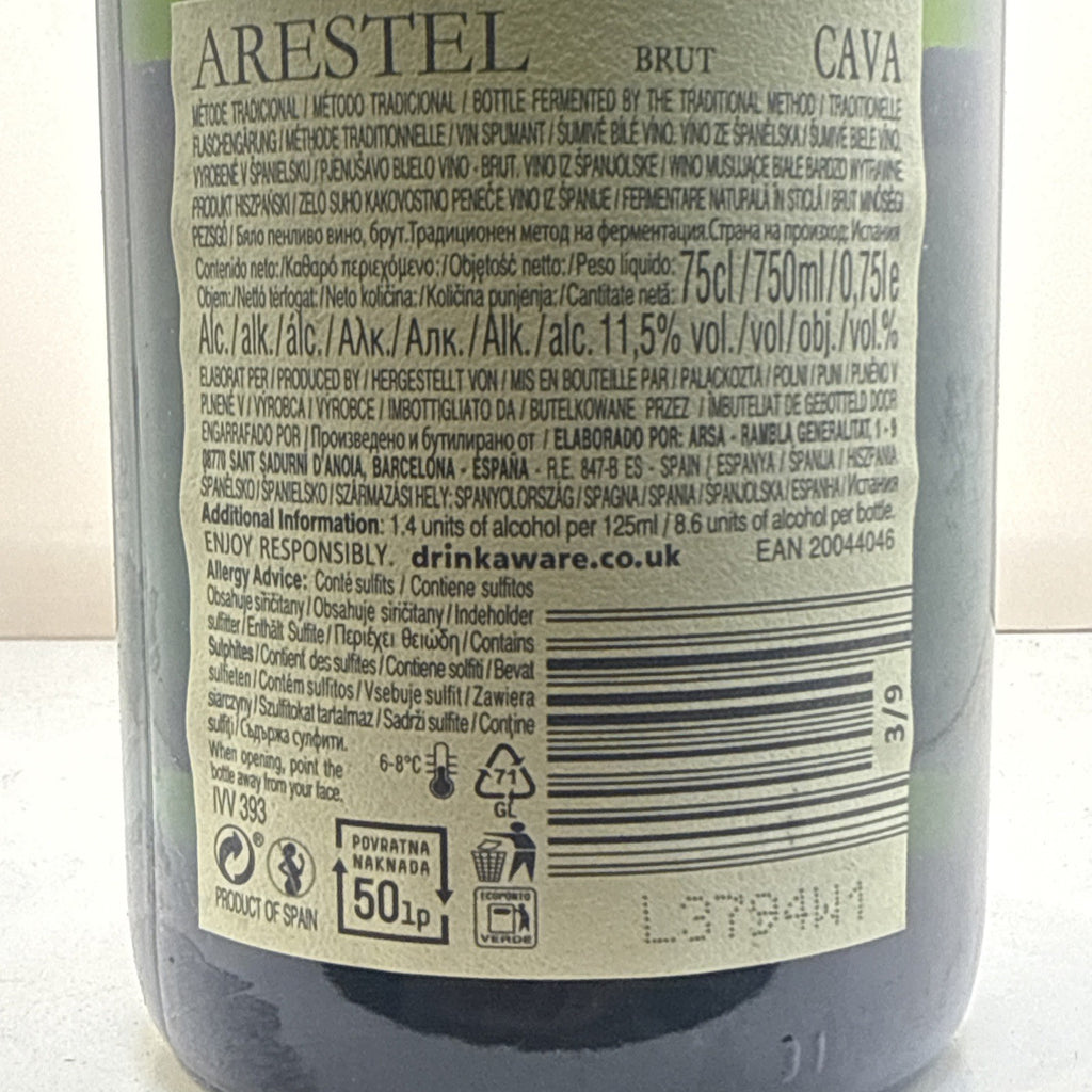 Arestel Cava Brut · Traditional Method · Spain · 75cl 11.5% · Ready to Drink