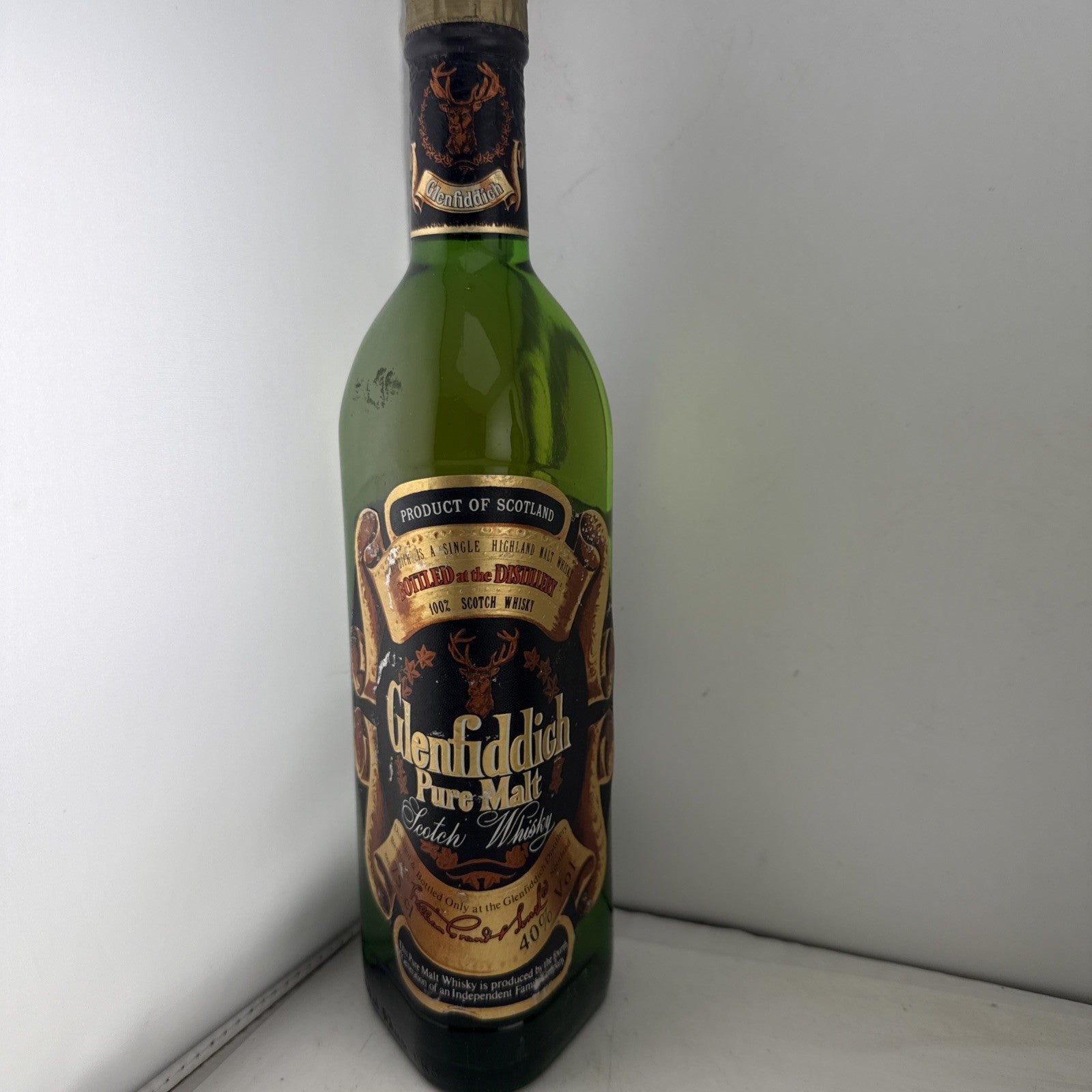 Glenfiddich Pure Malt Scotch Whisky 75cl 40% Old Bottling 1980s