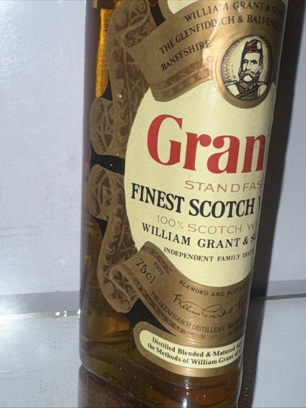 Grant's 75 Cl Finest Scotch Whisky Bottles Late 1970s Early 80s