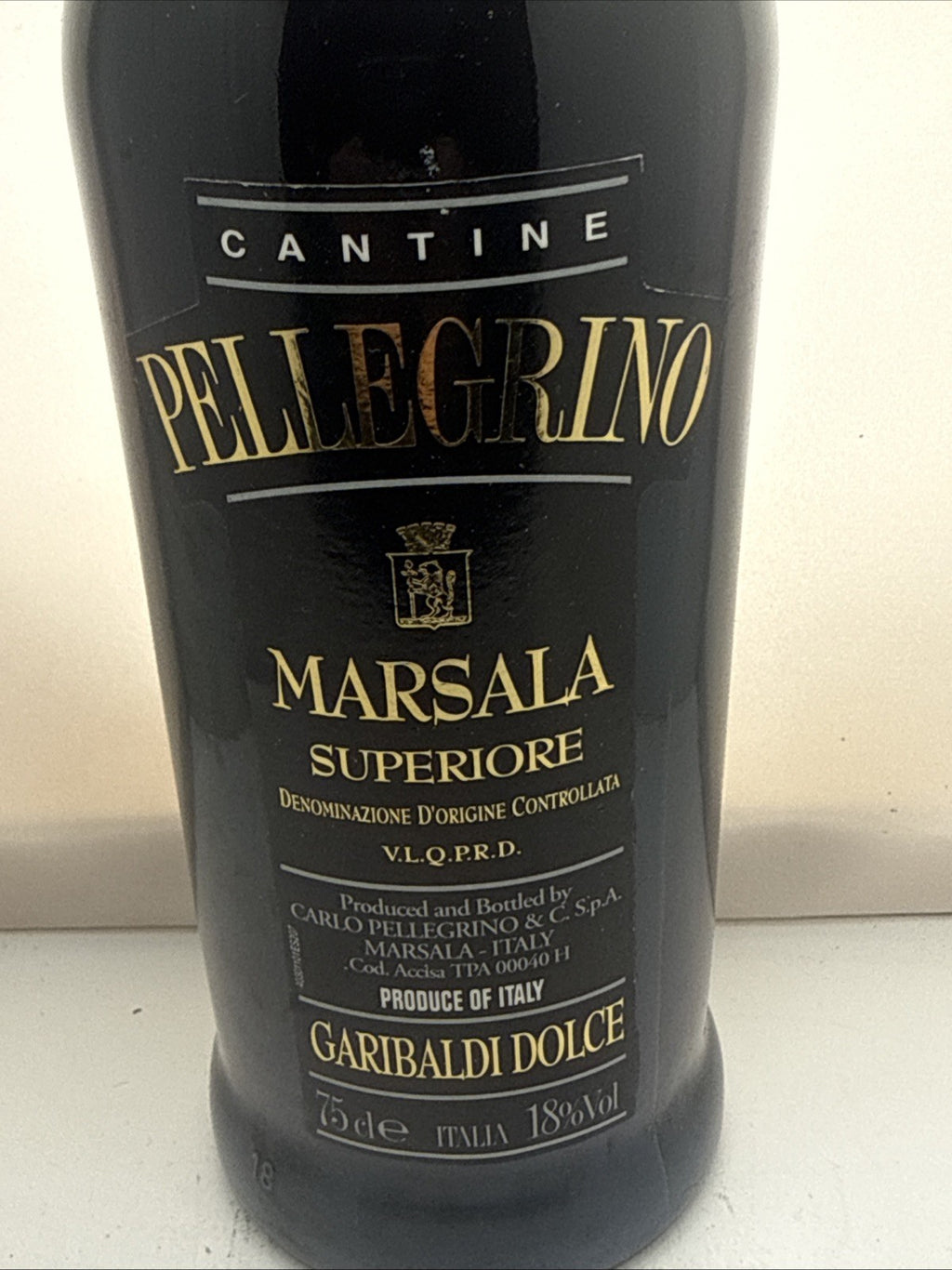 Pellegrino Marsala Superiore Garibaldi Dolce