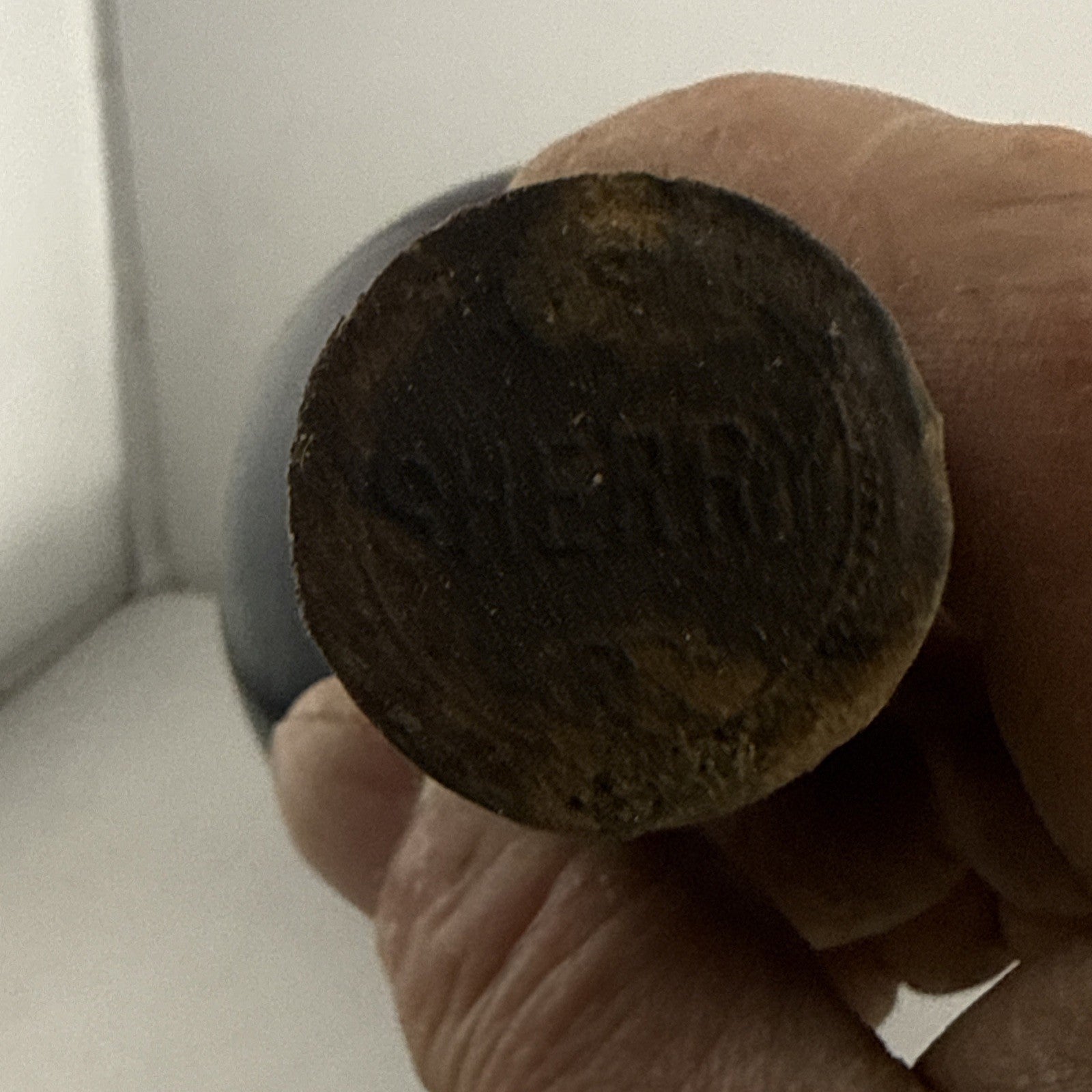 Old Full Sealed Sherry Bottle Cork Cap Vintage Hand Blown Glass Late 1800s