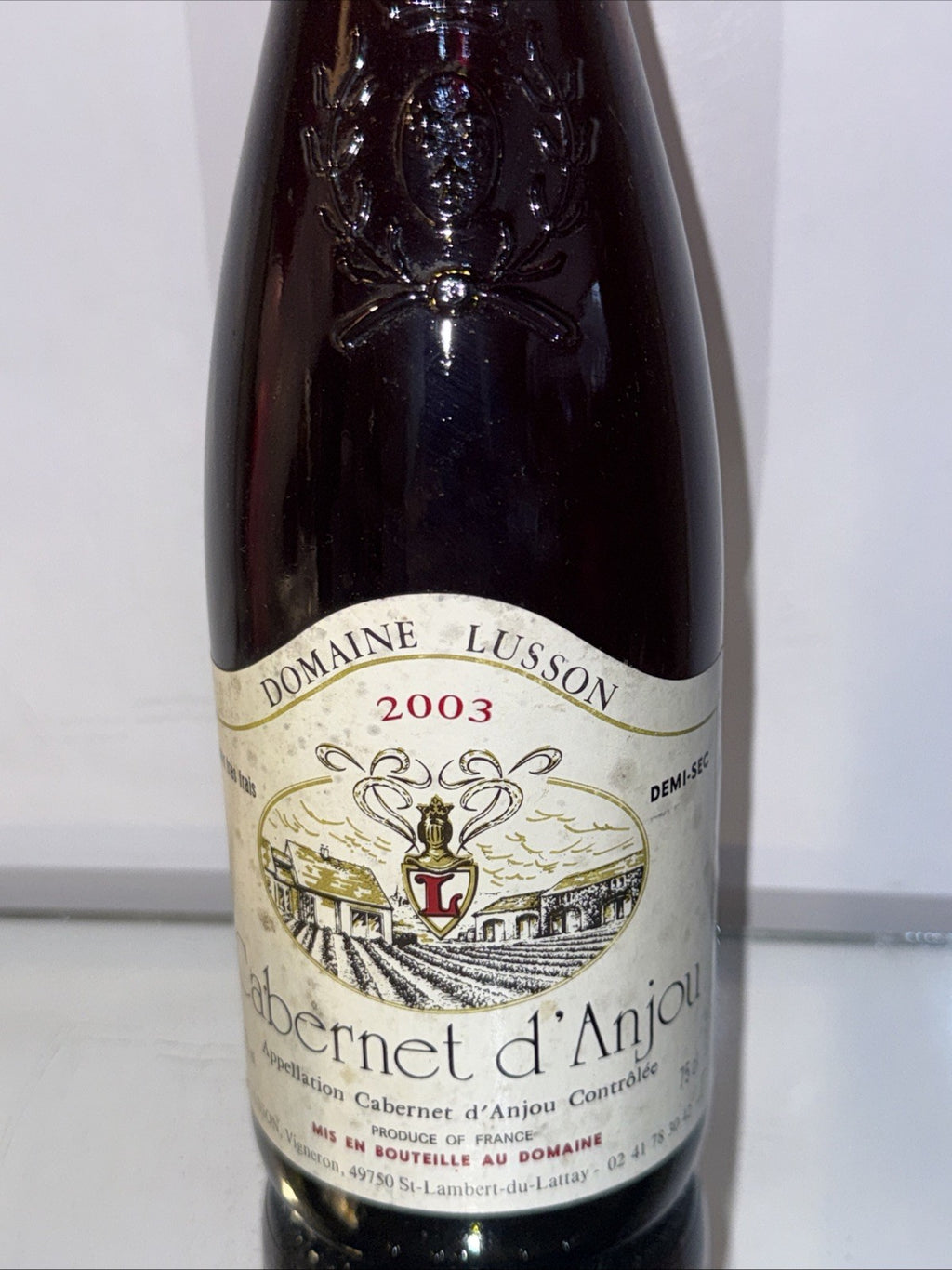 2003 Domaine Lusson Cabernet d’Anjou Demi-Sec White French