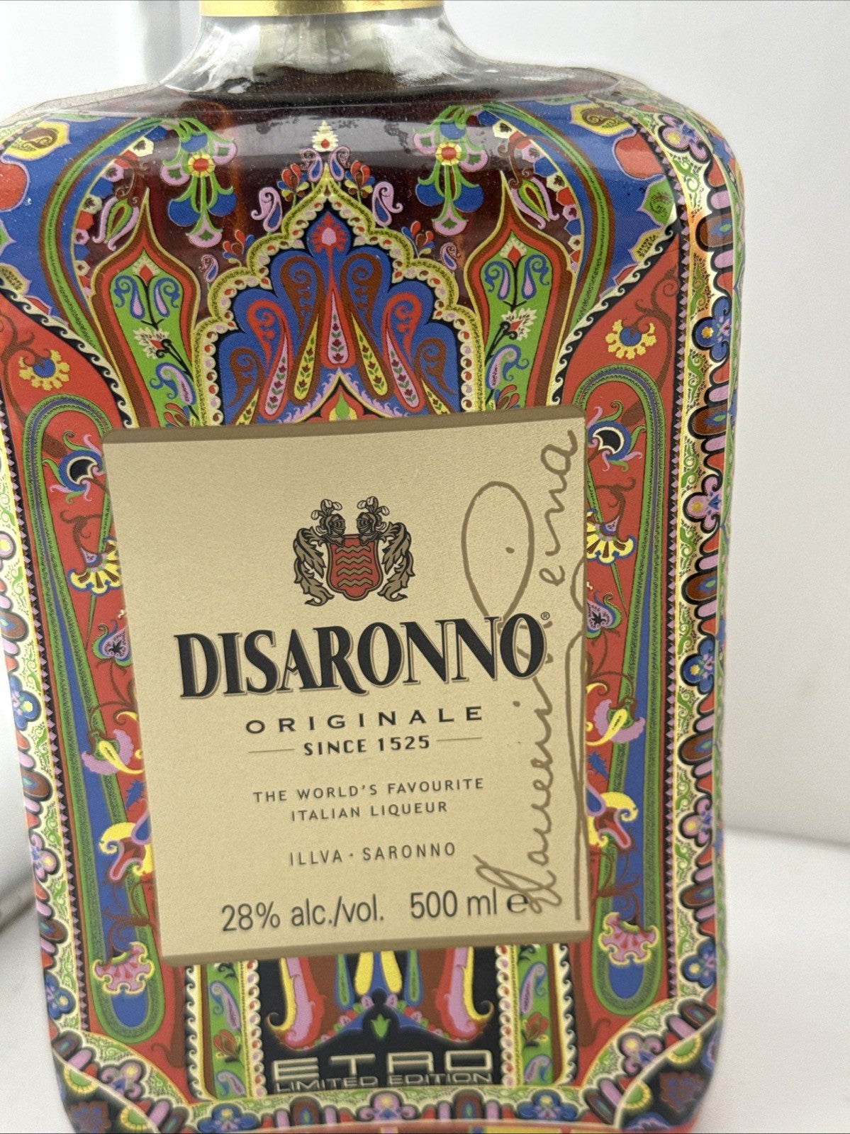 Disaronno ETRO Limited Edition 500ml 28% Italian Liqueur Bottle