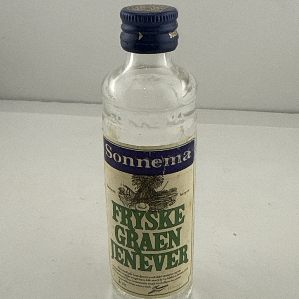 Vintage Sonnema Fryske Graen Jenever Miniature Bottle Dutch Gin