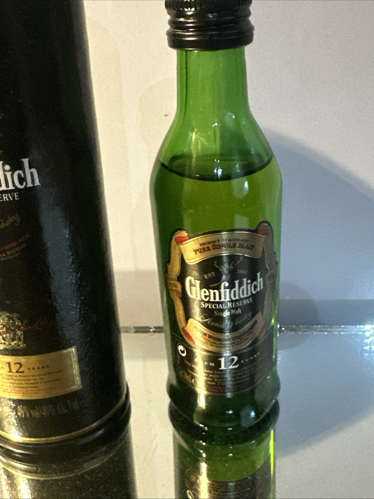 Glenfiddich 12 year old Special Reserve Single malt Miniature Boxed