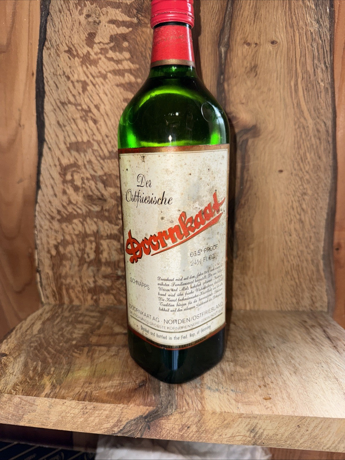 Doornkaat Schnapps 1970s 66.5 Proof 24 1/2 fl oz