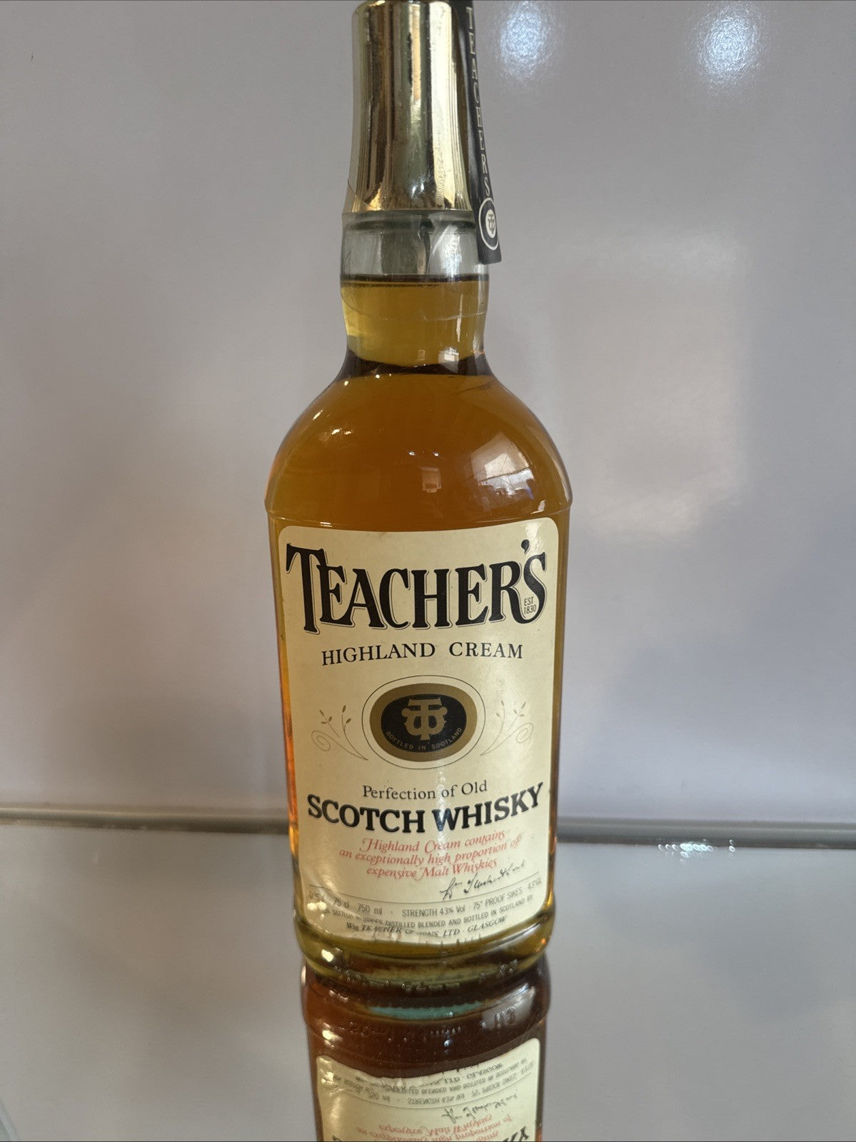 1970s Teachers Highland Cream  75% Proof Vintage matured - Whiskey