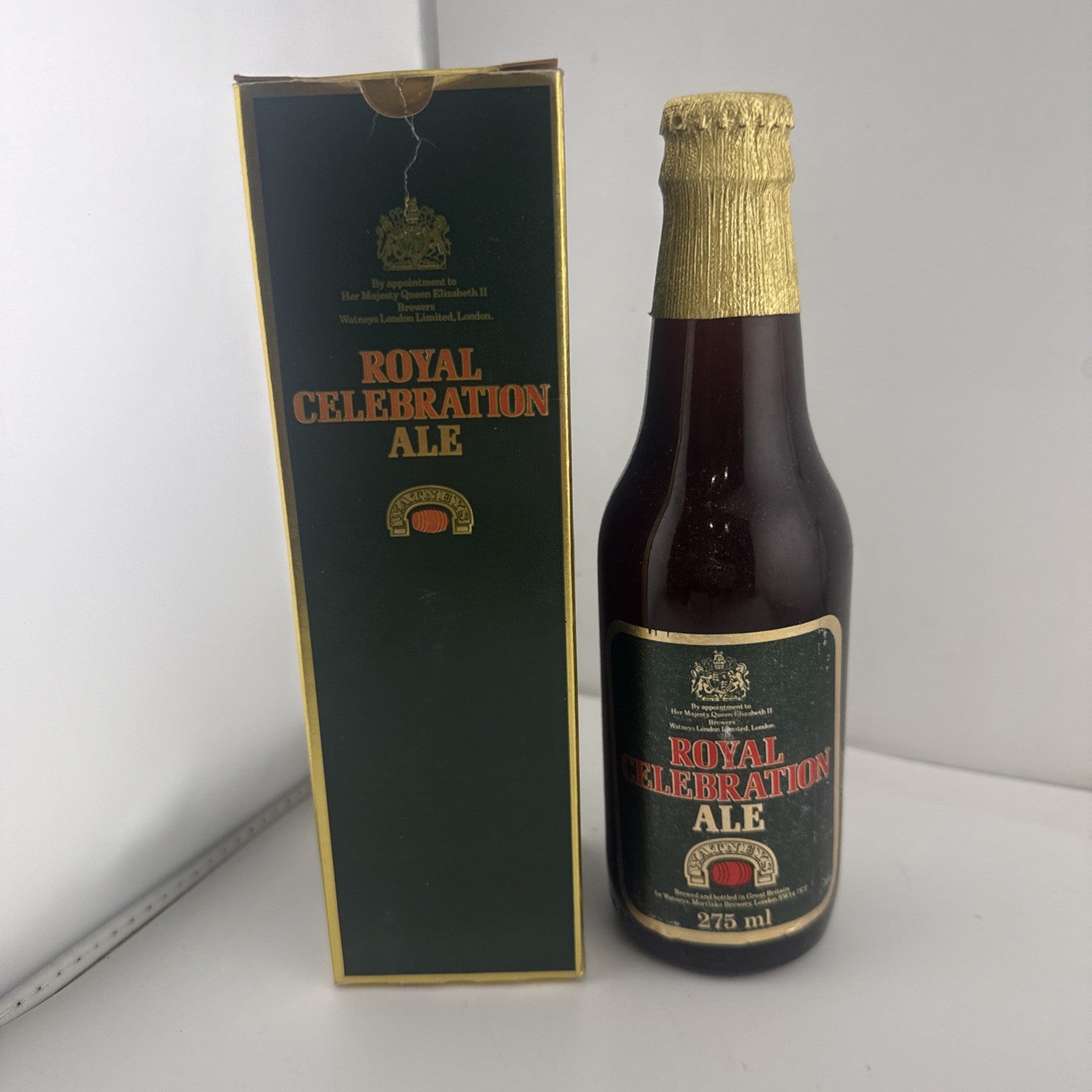 “Watney’s Royal Celebration Ale Vintage Beer Bottle With Box 275ml”