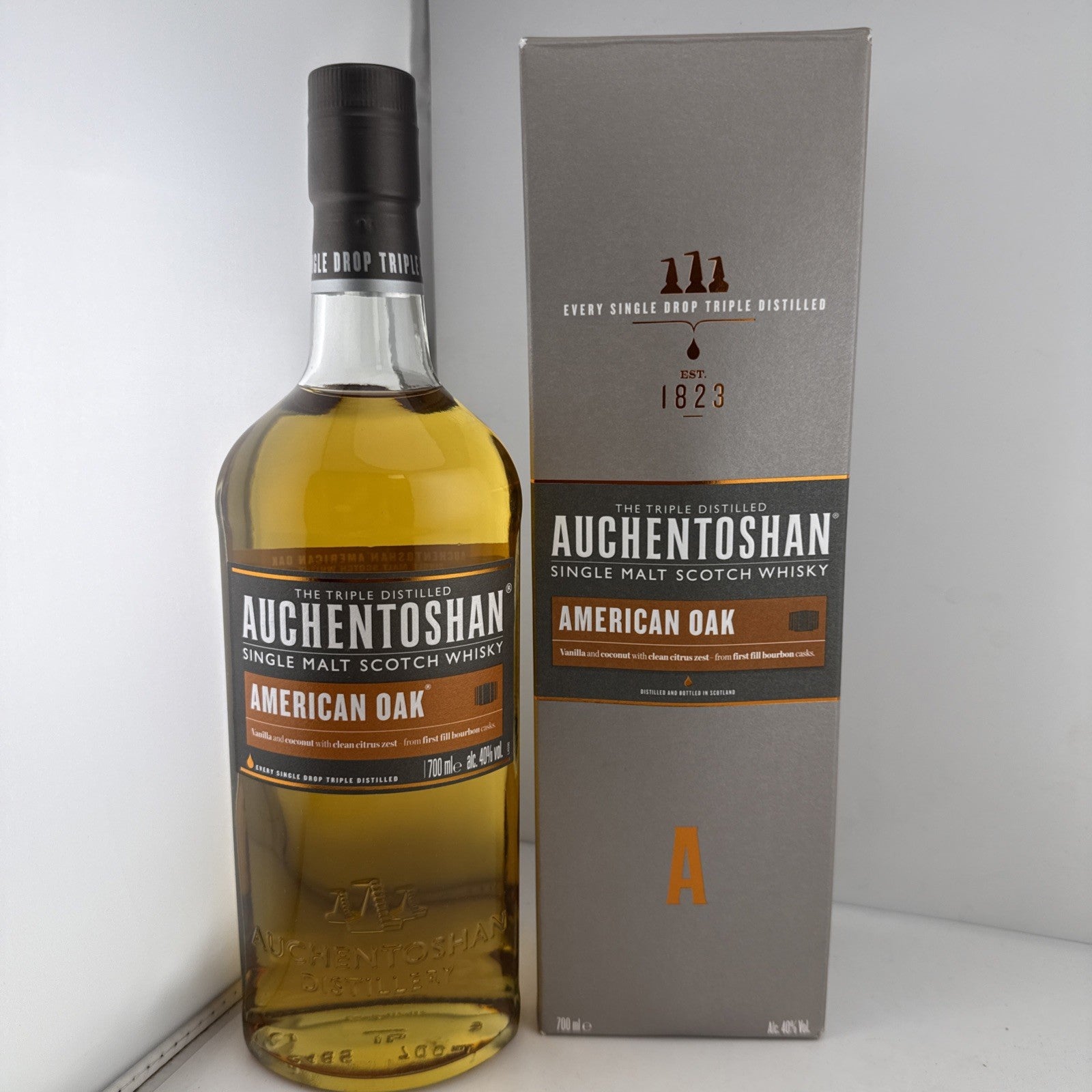 Auchentoshan American Oak Single Malt Scotch Whisky 70cl Boxed