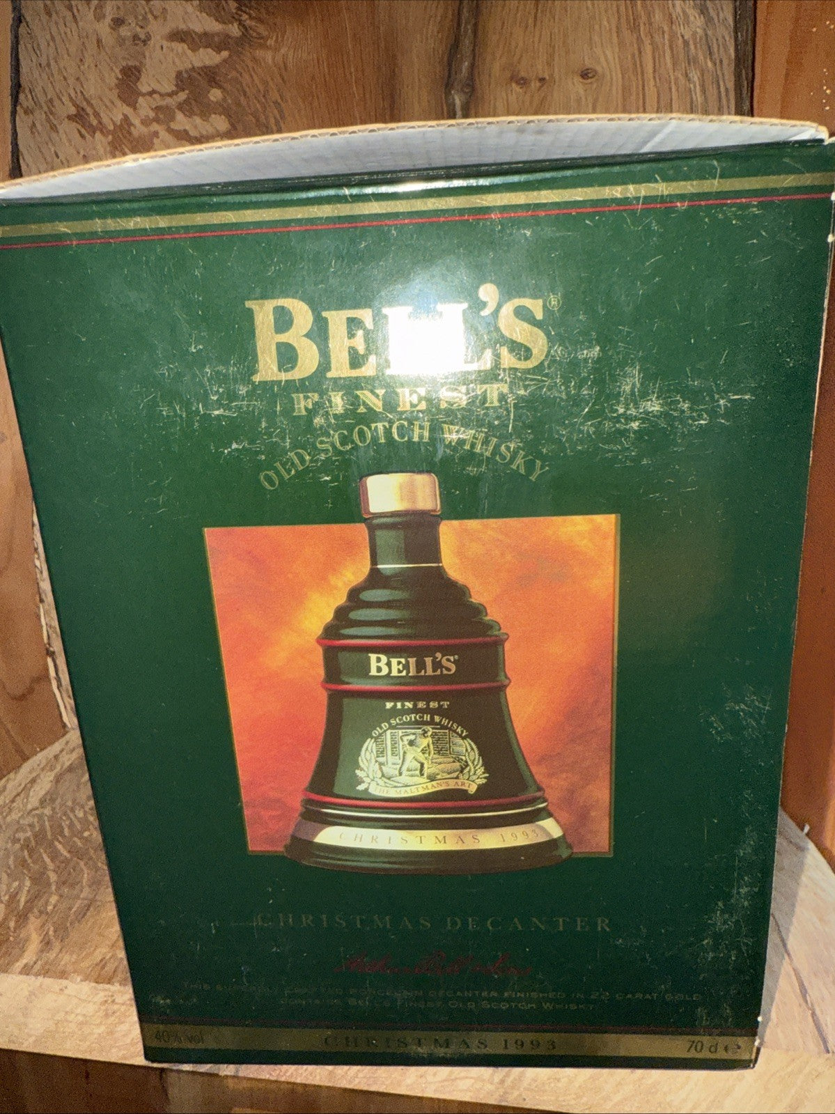 Bells whisky decanter christmas 1993 full boxed mint condition