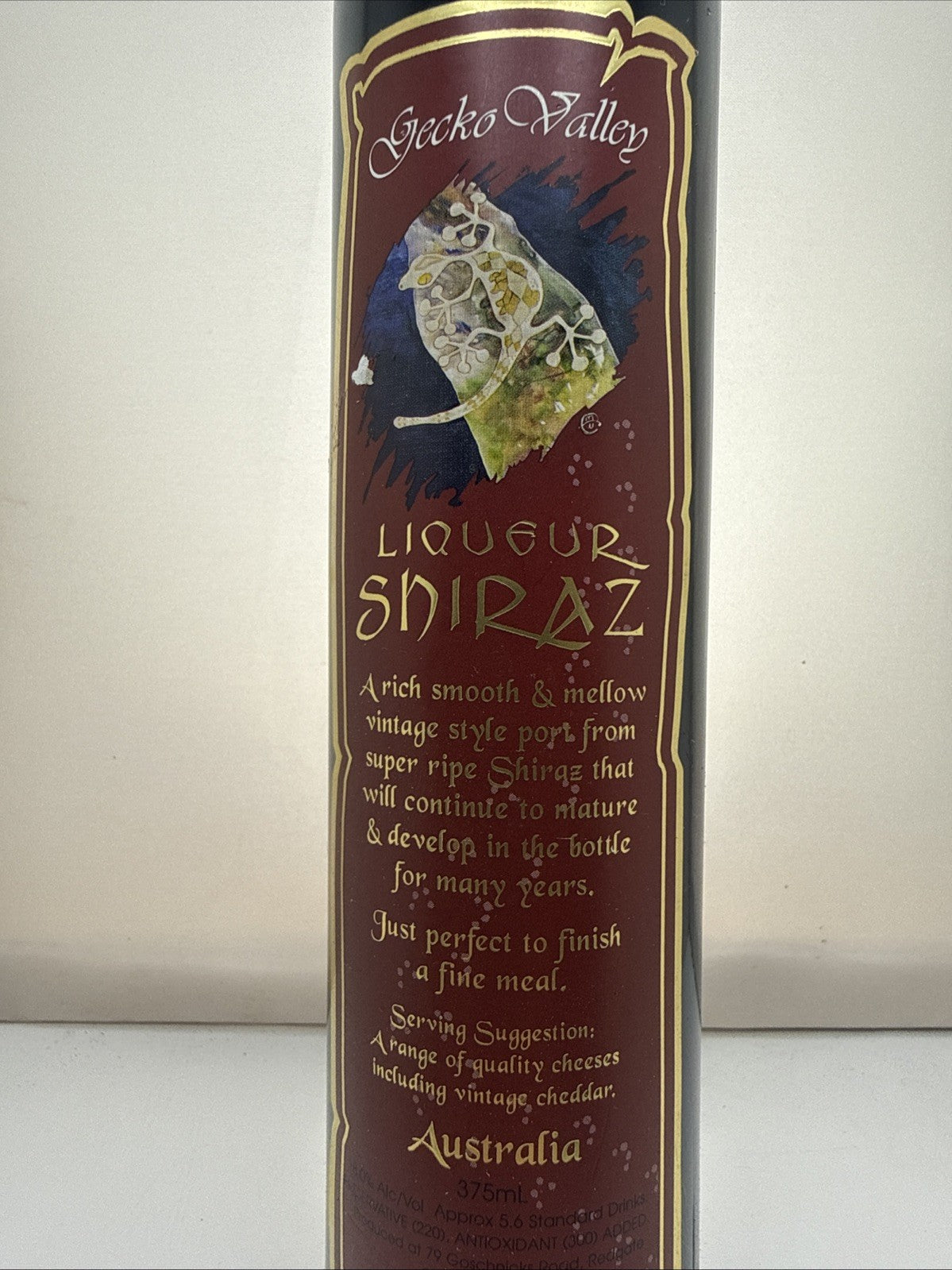 Gecko Valley Liqueur Shiraz 375ml Australian Fortified Wine c.2000s