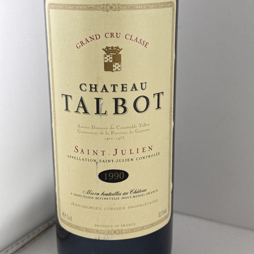 1990 Château Talbot Saint-Julien Grand Cru Classé Bordeaux 75cl