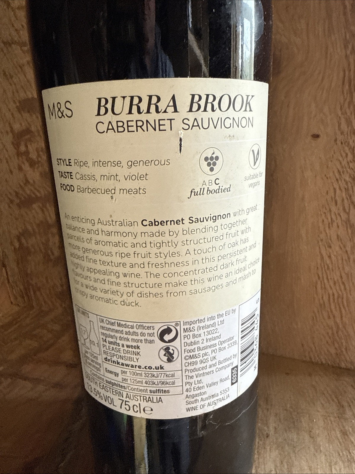 Burra Brook Cabernet Sauvignon 2022 M and S
