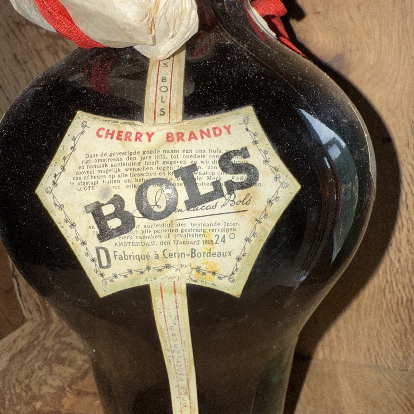 Bols 4 way 1950s creme de menthe, apricot brandy, cherry brandy, triple sec