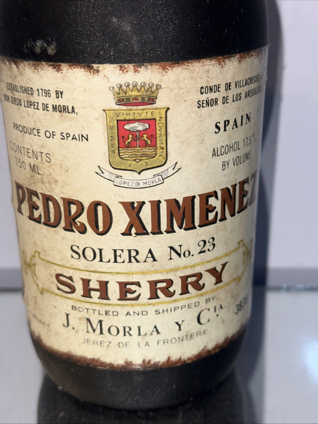 Pedro Ximenez Solera No 23 Sherry bottled 1960s/70s