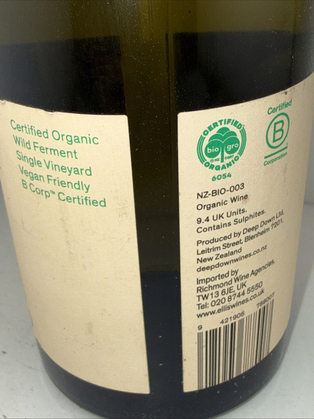 Deep Down Marlborough Sauvignon Blanc 2023 Organic 75cl New Zealand Wine