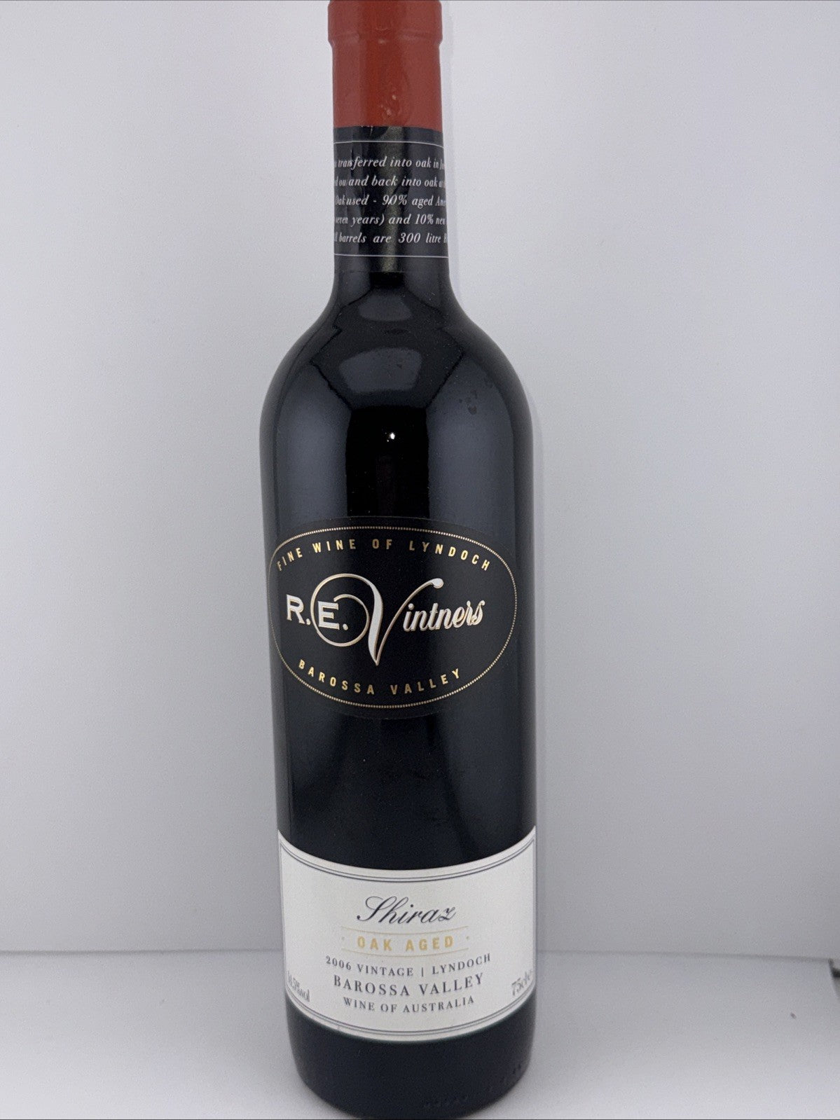 R.E. Vintners Wine: Shiraz (Oak Aged) 2006 Barossa Valley