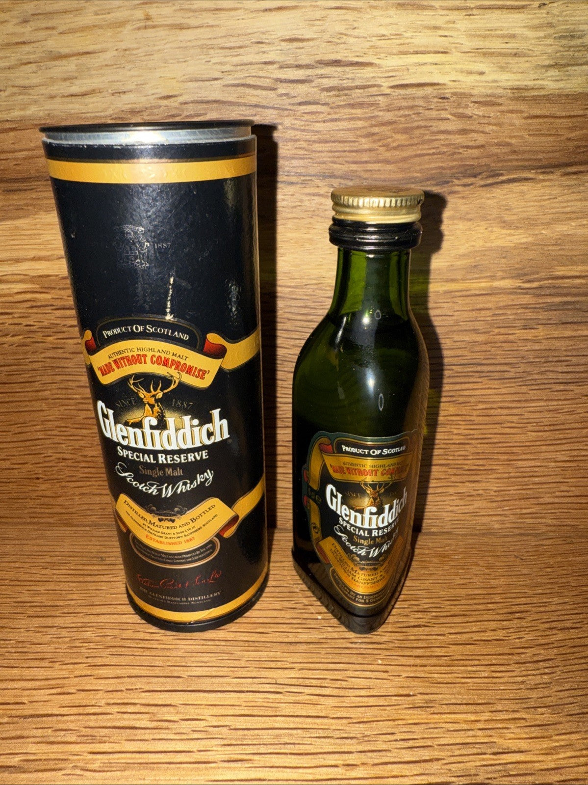 Glenfiddich Special Old Reserve Single malt Miniature Boxed Full