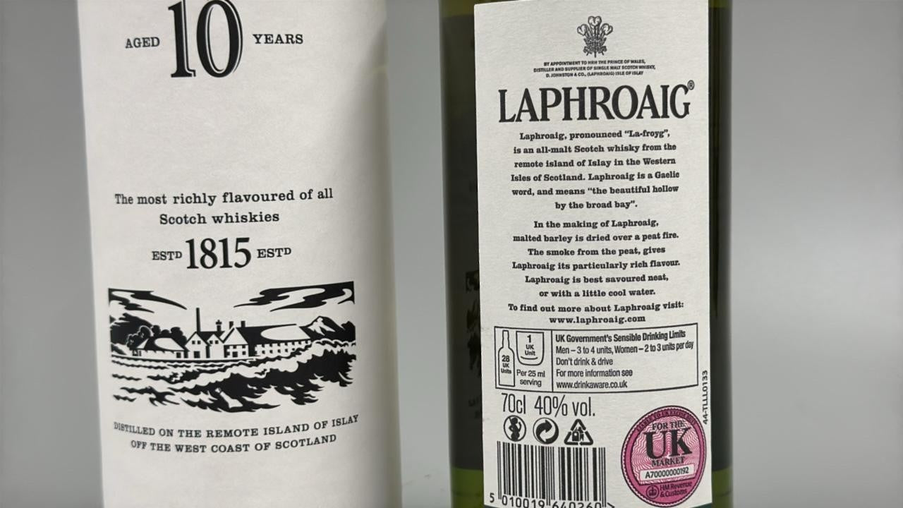 Laphroaig 10 Year Old –70 cl 40% abv