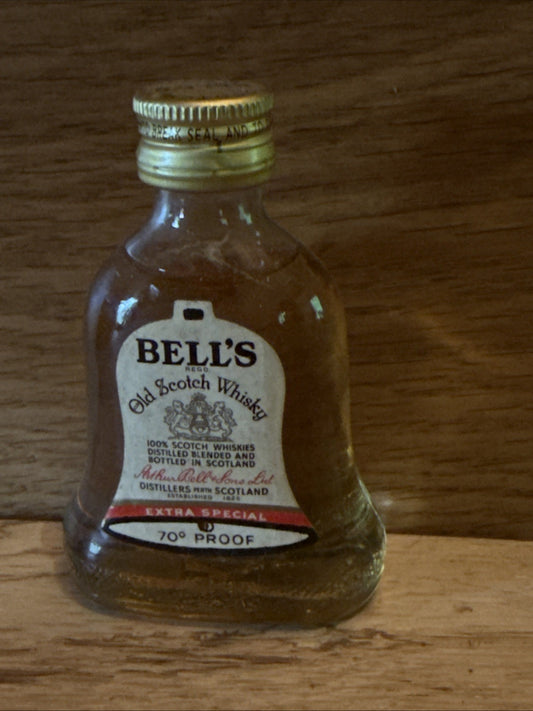 Bells Old Scotch Whisky Miniature full 1970s