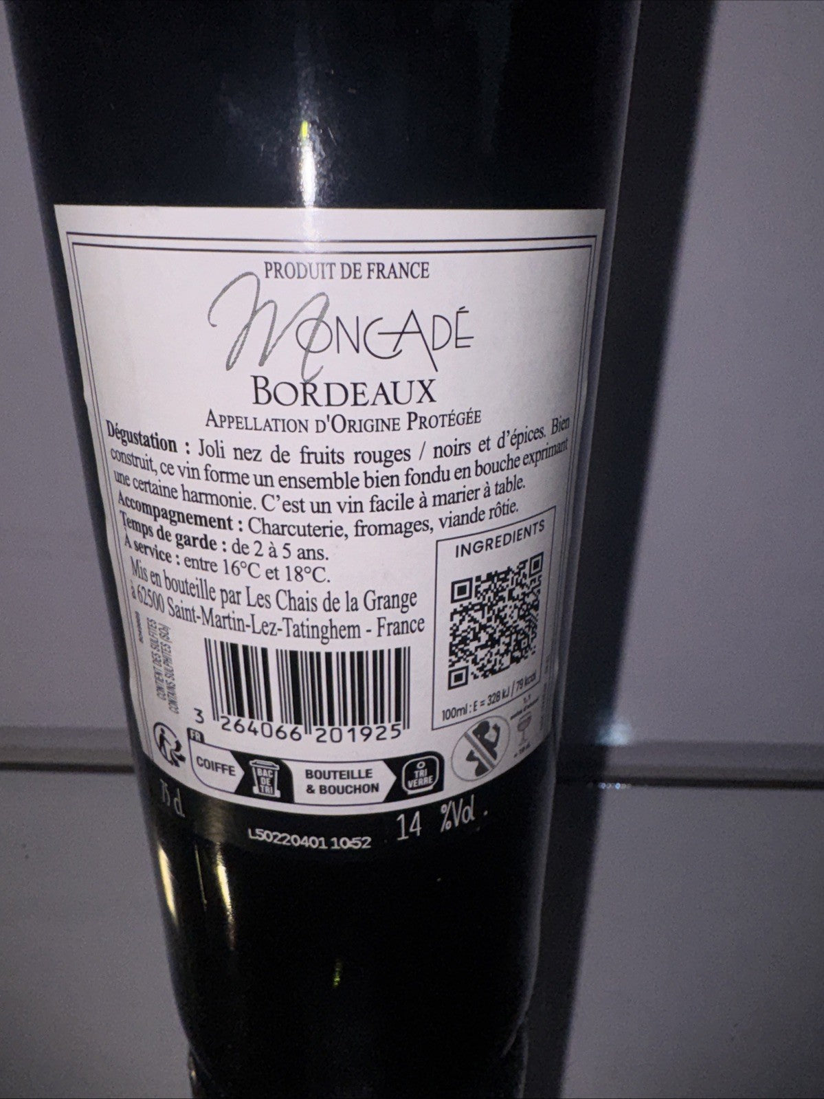 Moncade Bordeaux - French Red Wine