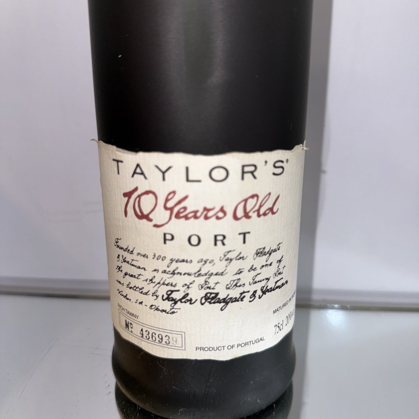 Taylor's 10 Year Old Vintage Port Bottled In 1997