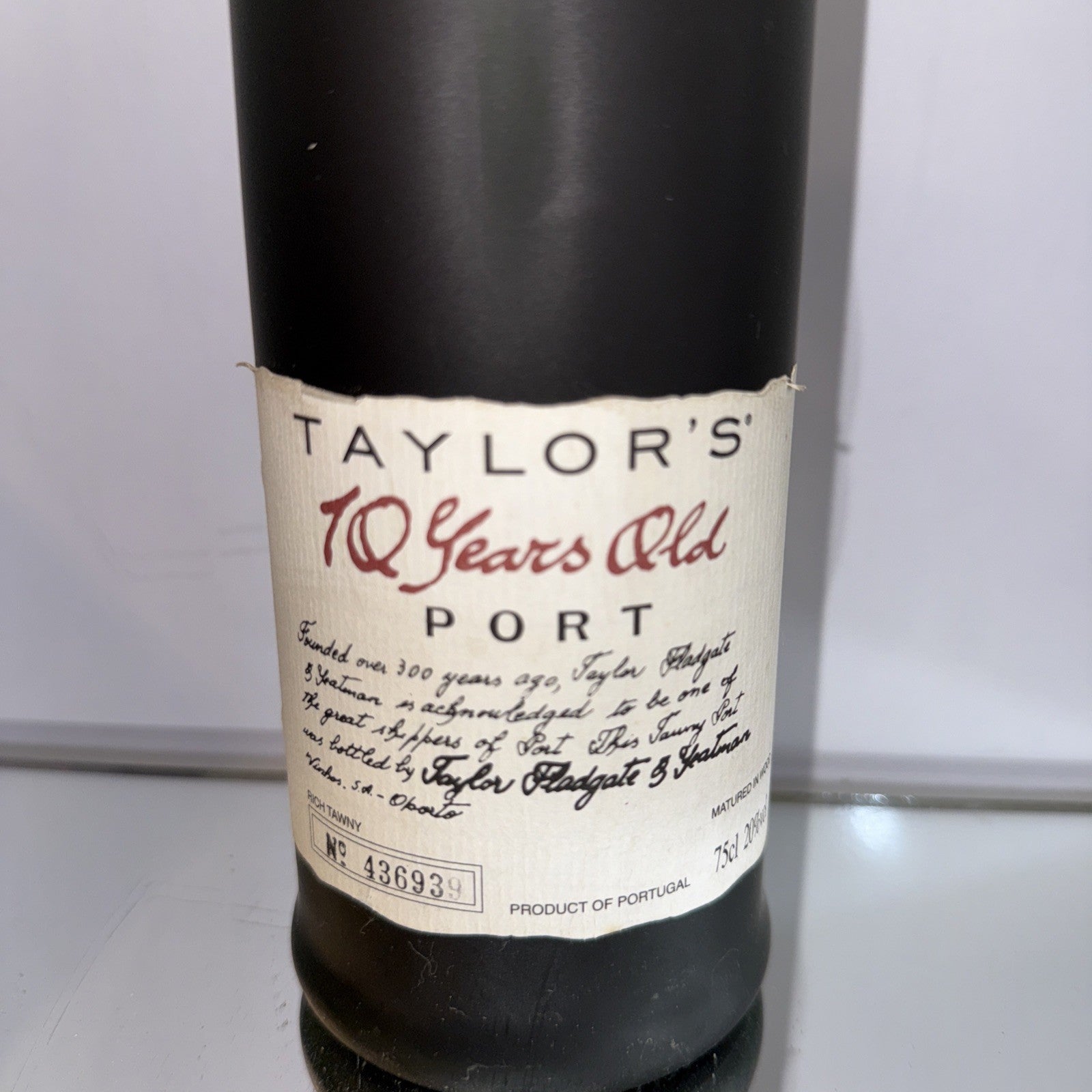 Taylor's 10 Year Old Vintage Port Bottled In 1997