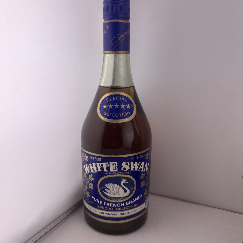 SALE Vintage White Swan 5 Star Pure French Brandy Special Selection 1960s