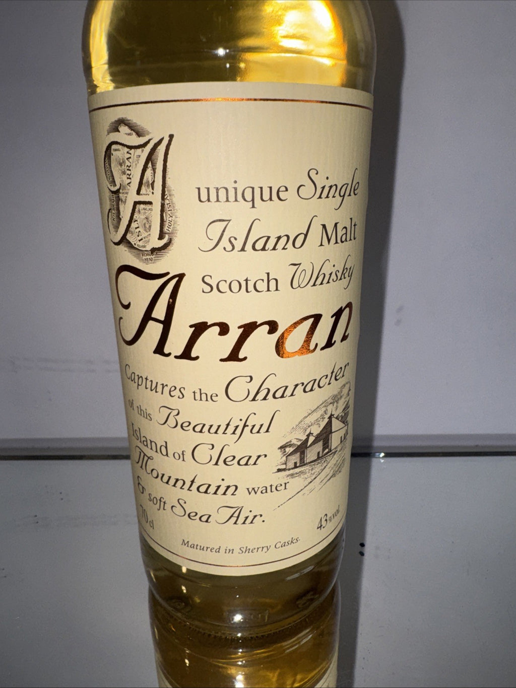 Arran Sherry Cask Bodega Sherry Cask Finish, launched 2019 at 46% ABV)