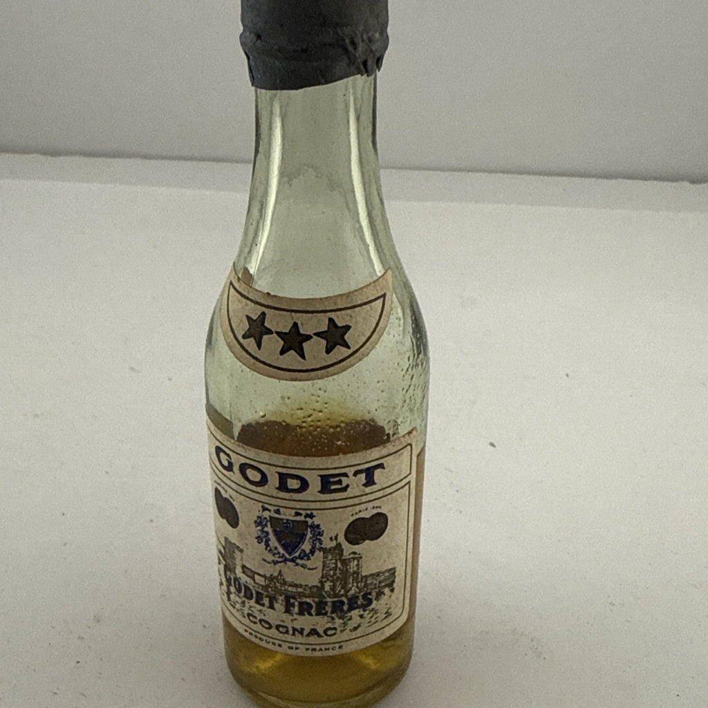 1950s/60s Godet Frères Cognac Miniature Vintage Low Fill
