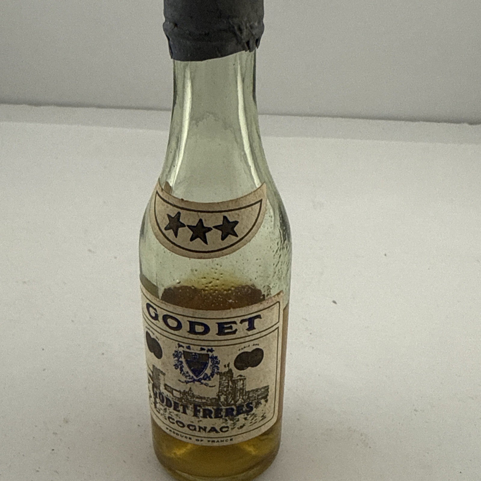 1950s/60s Godet Frères Cognac Miniature Vintage Low Fill