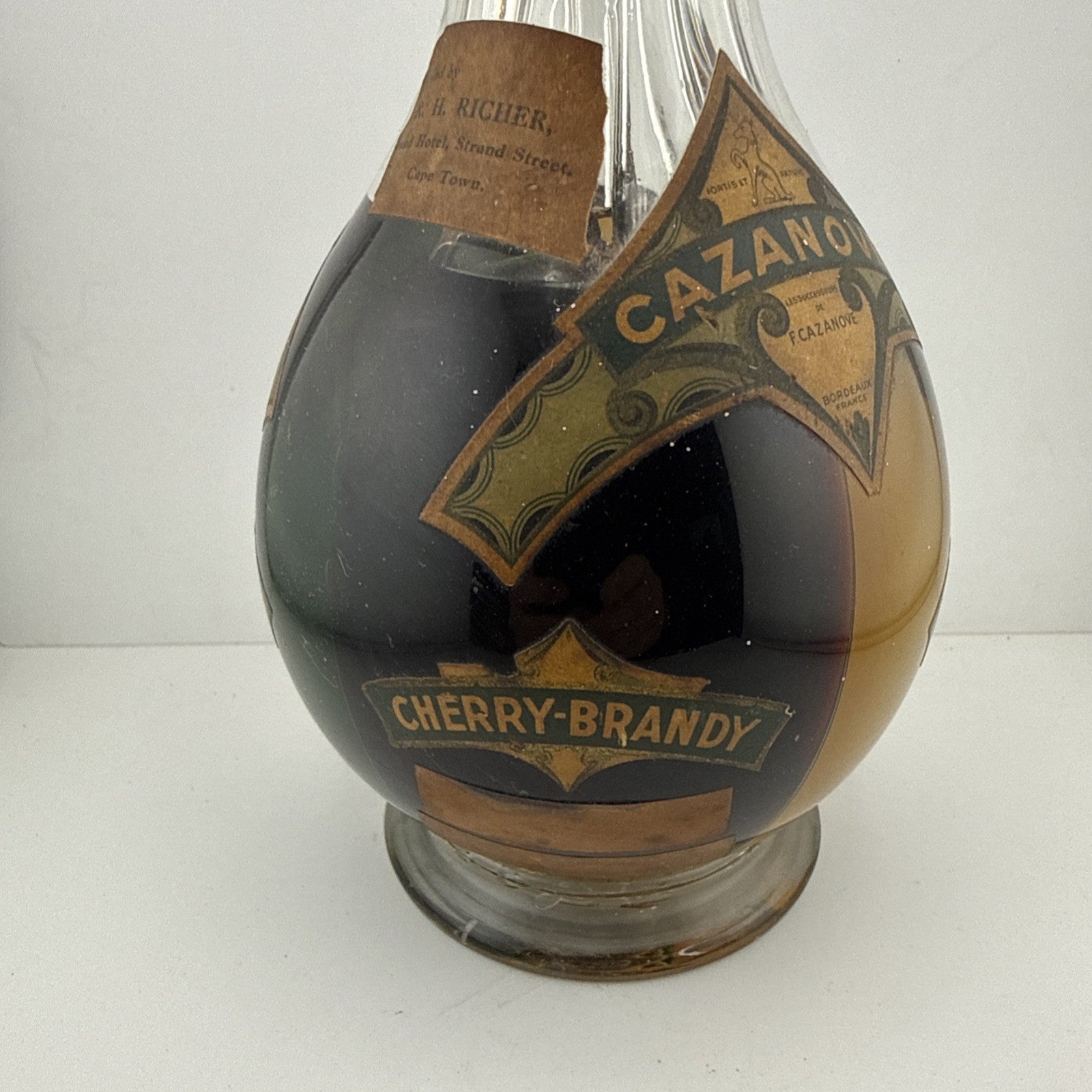 Antique Cazanove Kermann Cherry Brandy c1890–1910 French Bottle