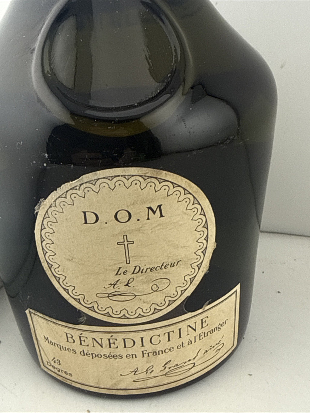 Bénédictine D.O.M Liqueur 1960s Spanish Pasajes Bottling 43% Vintage