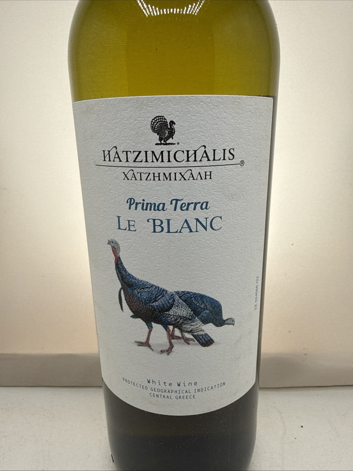 Hatzimichalis Prima Terra Le Blanc 2022. Central Greece PGI. 75cl 13%.