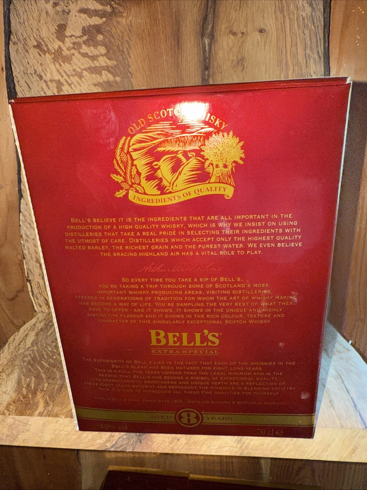 Bells Whisky 75cl Decanter Chrismas 1996 full Boxed mint condition
