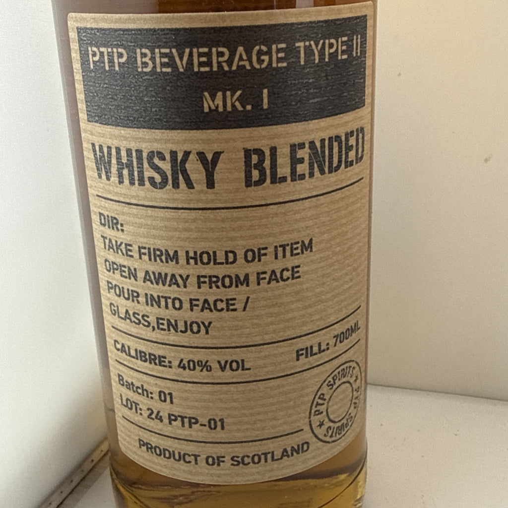 Pull The Pin Blended Whisky 70cl 40% ABV Military Brand
