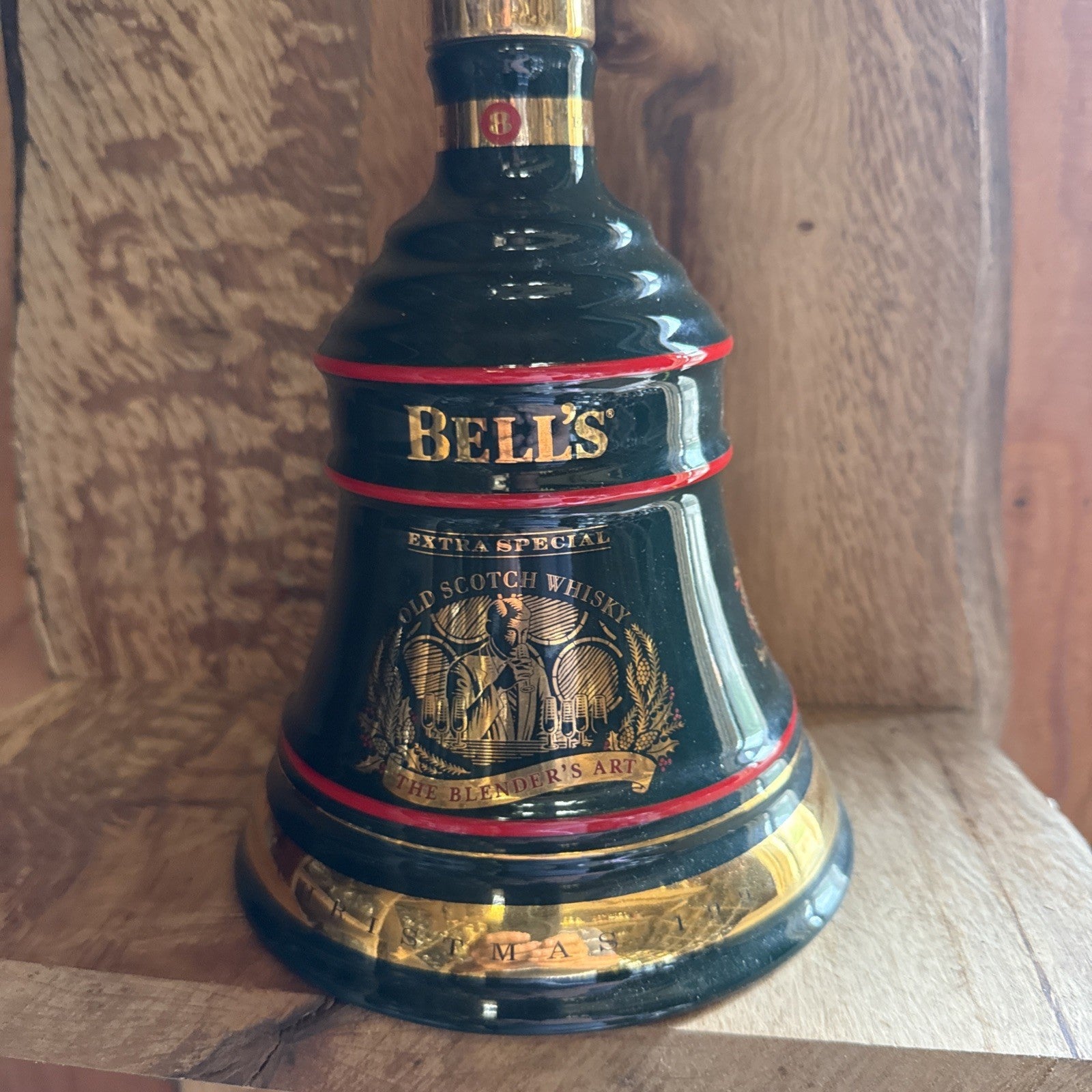Bells Whisky 75cl decanter Christmas 1991 vintage matured