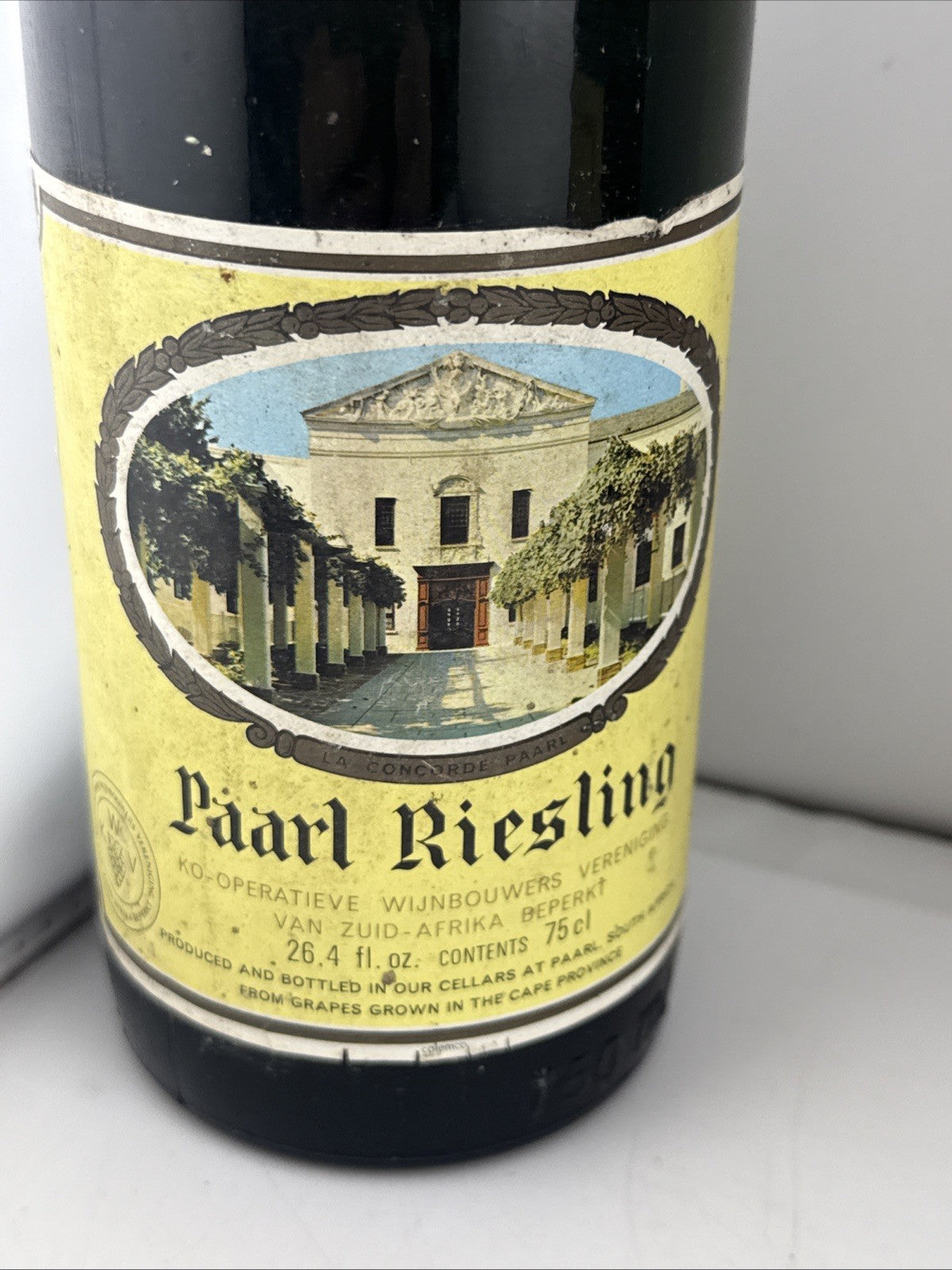 Vintage 1971 Paarl Selected Riesling White Wine 75cl South Africa