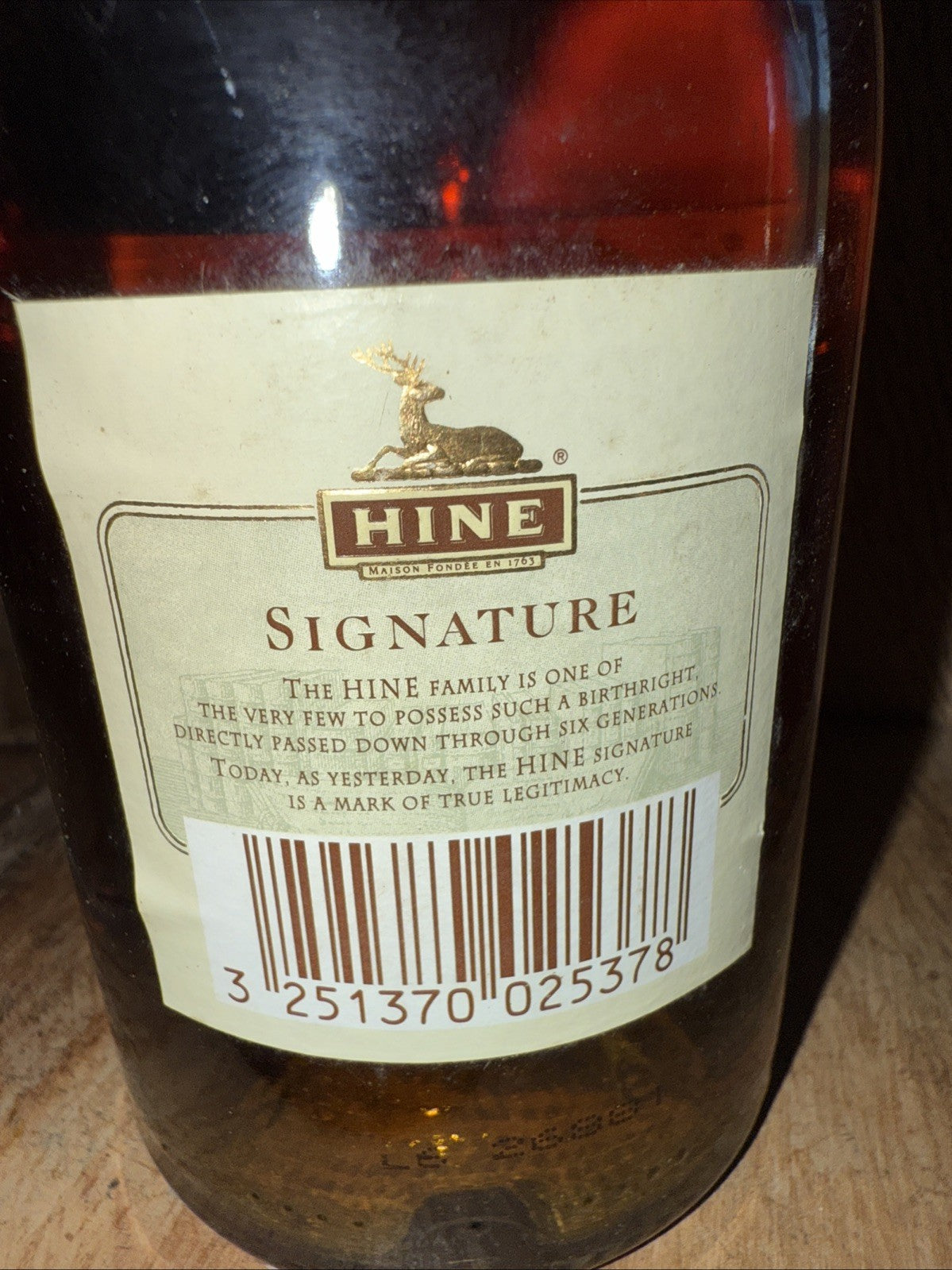 Hine Signature petite champagne Cognac 35cl