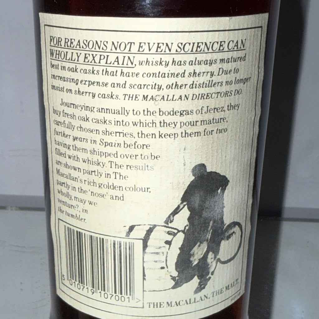 The Macallan 10 year  Single Highland Malt Whiskey L594 So 1994 Bottled