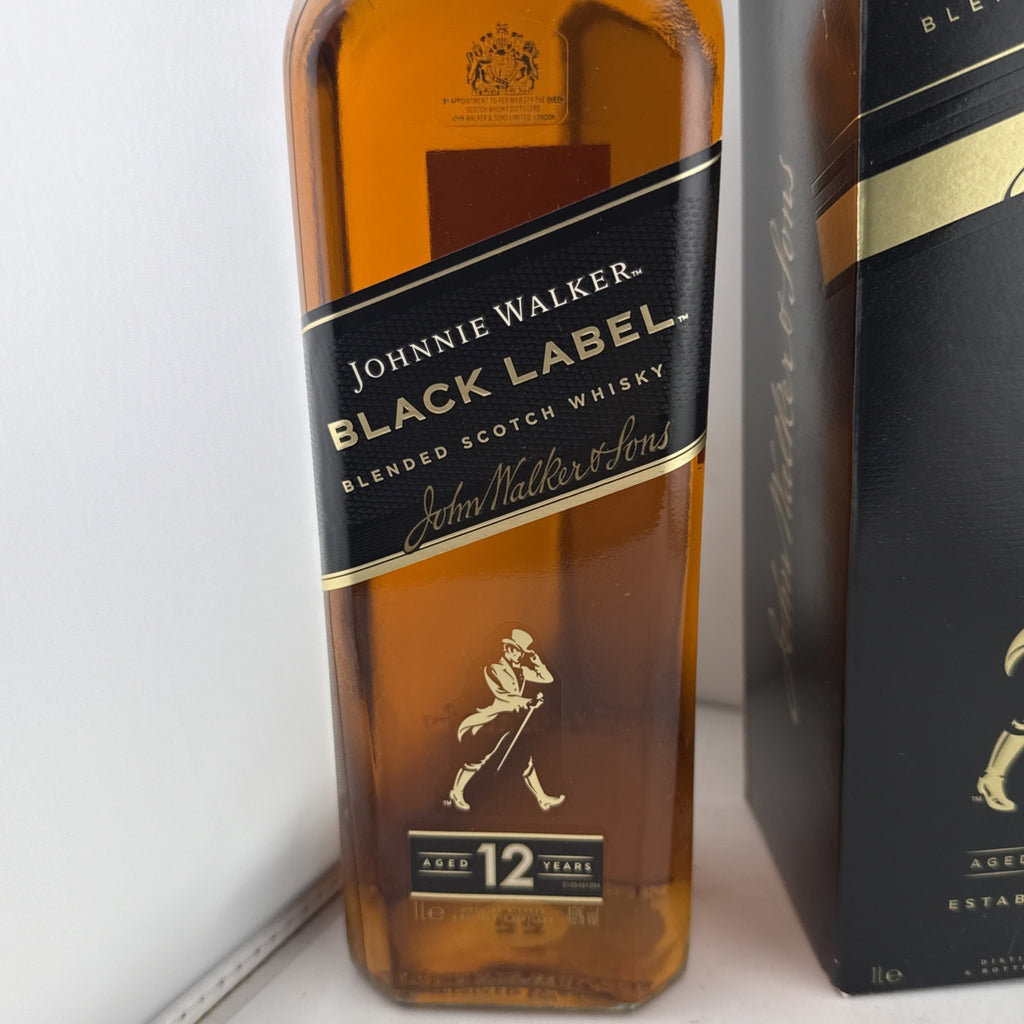 Johnnie Walker Black Label 12 Year Old Scotch Whisky 1L 40% Boxed