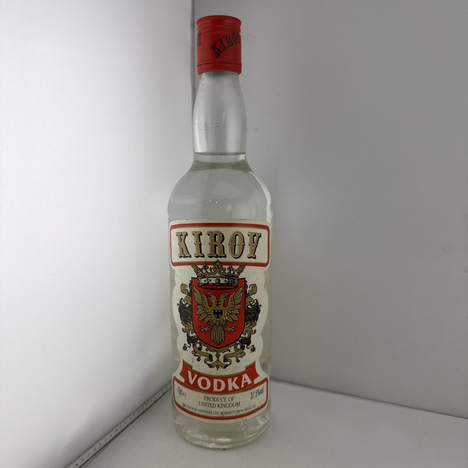 1990s Kirov Vodka 70cl 37.5% Halewood Vintners UK Bottle