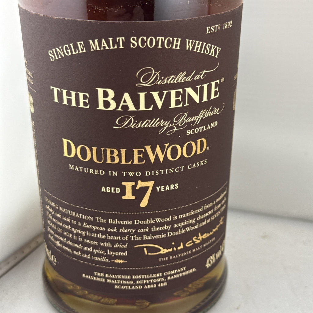Balvenie DoubleWood 17 Year Old Single Malt Scotch Whisky 70cl 43% ABV