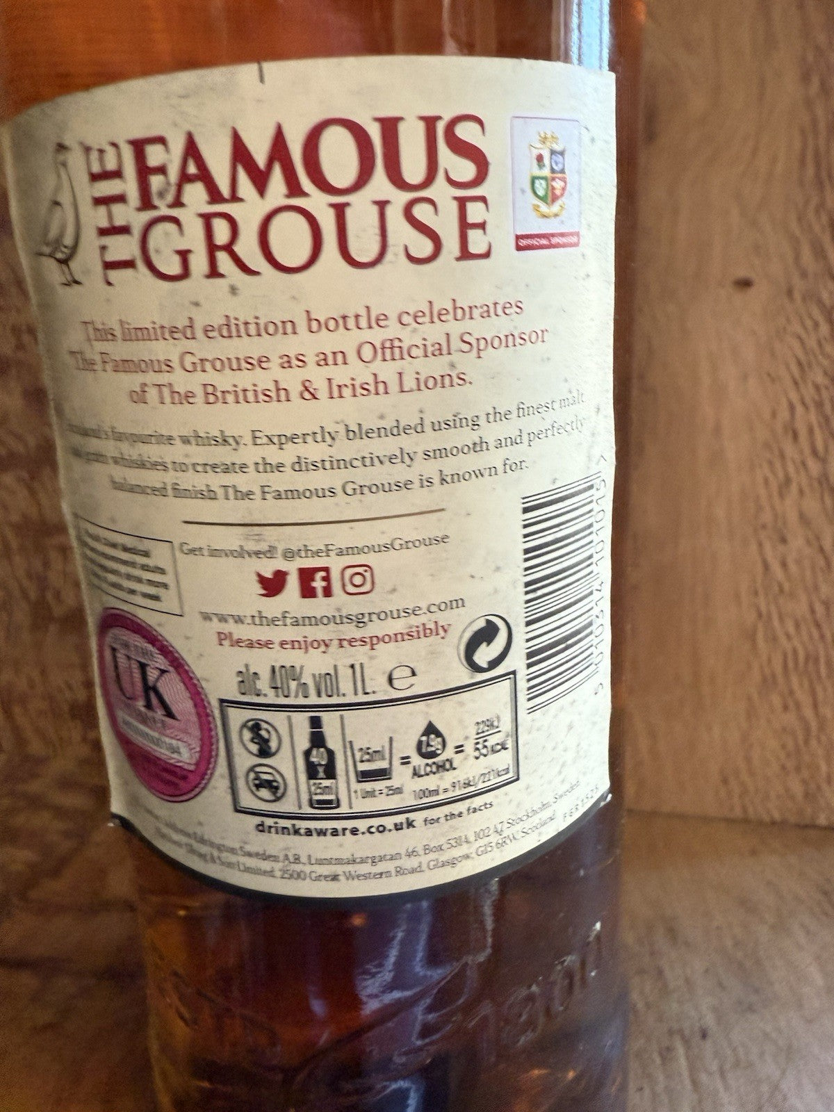 Famous Grouse Blended Scotch Whisky 100cl 2021 Limited Edition