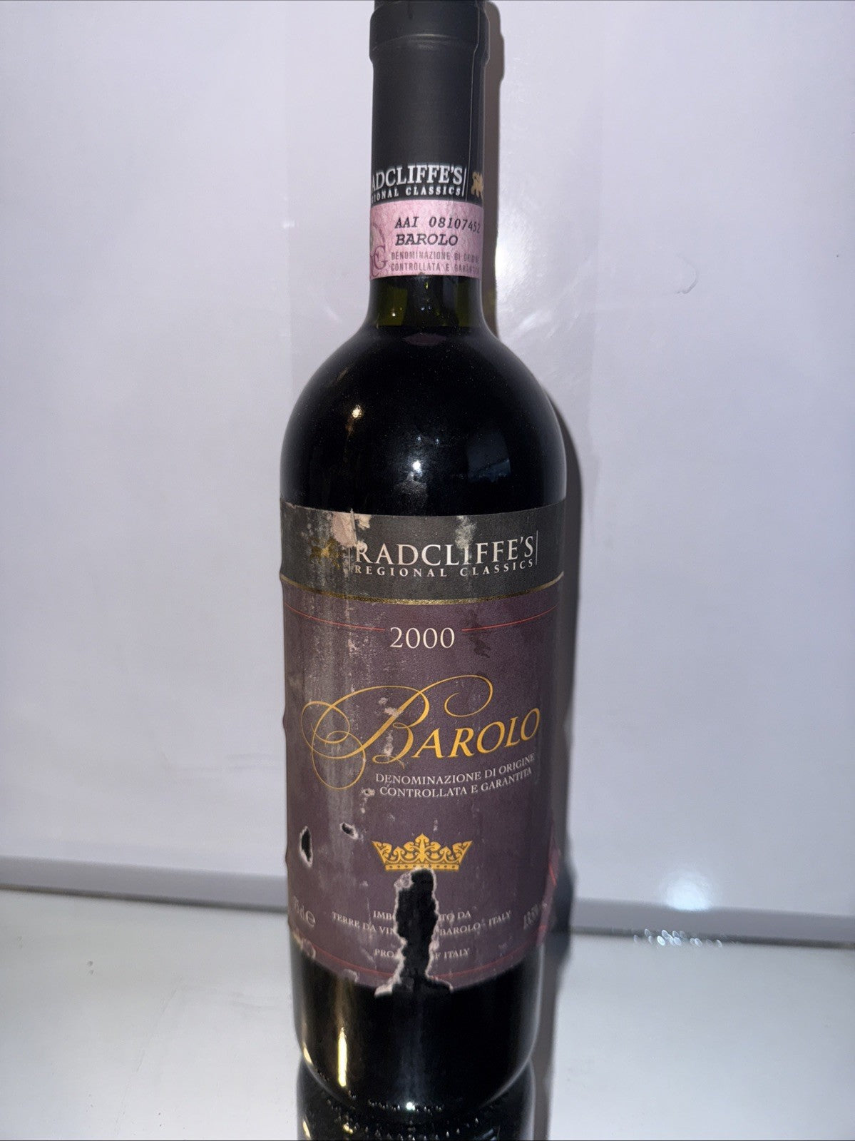2000 Radcliffe's Regional Classics Barolo Vintage Rare