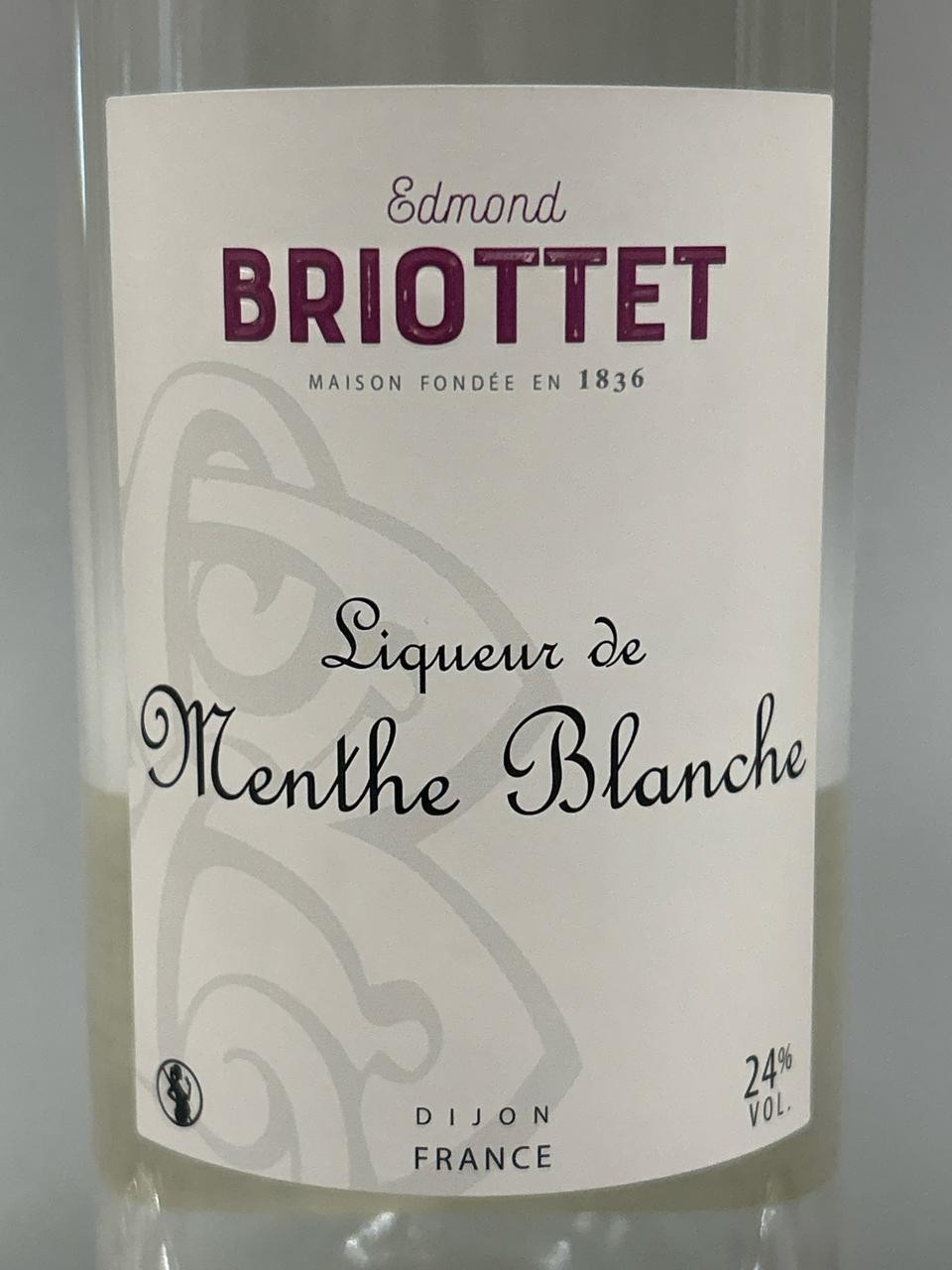 EDMOND BRIOTTET LIQUEUR DE MENTHE BLANCHE / 700M; / 24%